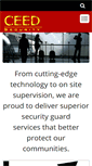 Mobile Screenshot of ceedsecurity.com